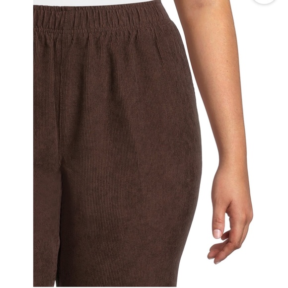Just My Size Dark Brown Corduroy Pull On 2 Pocket Pants 2X (18W-20W) NEW - Picture 4 of 10
